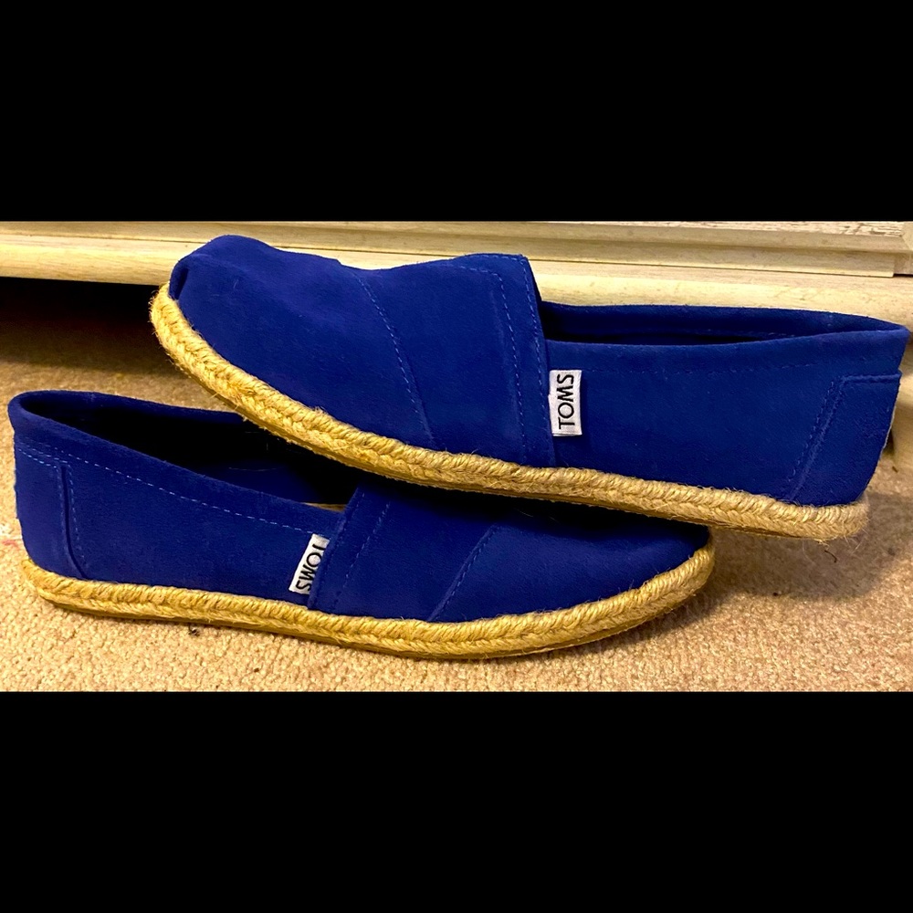 Tom’s classic style suede royal blue